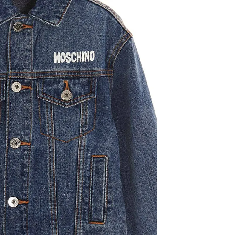 MOSCHINO KID TEEN Logo Print Jacket