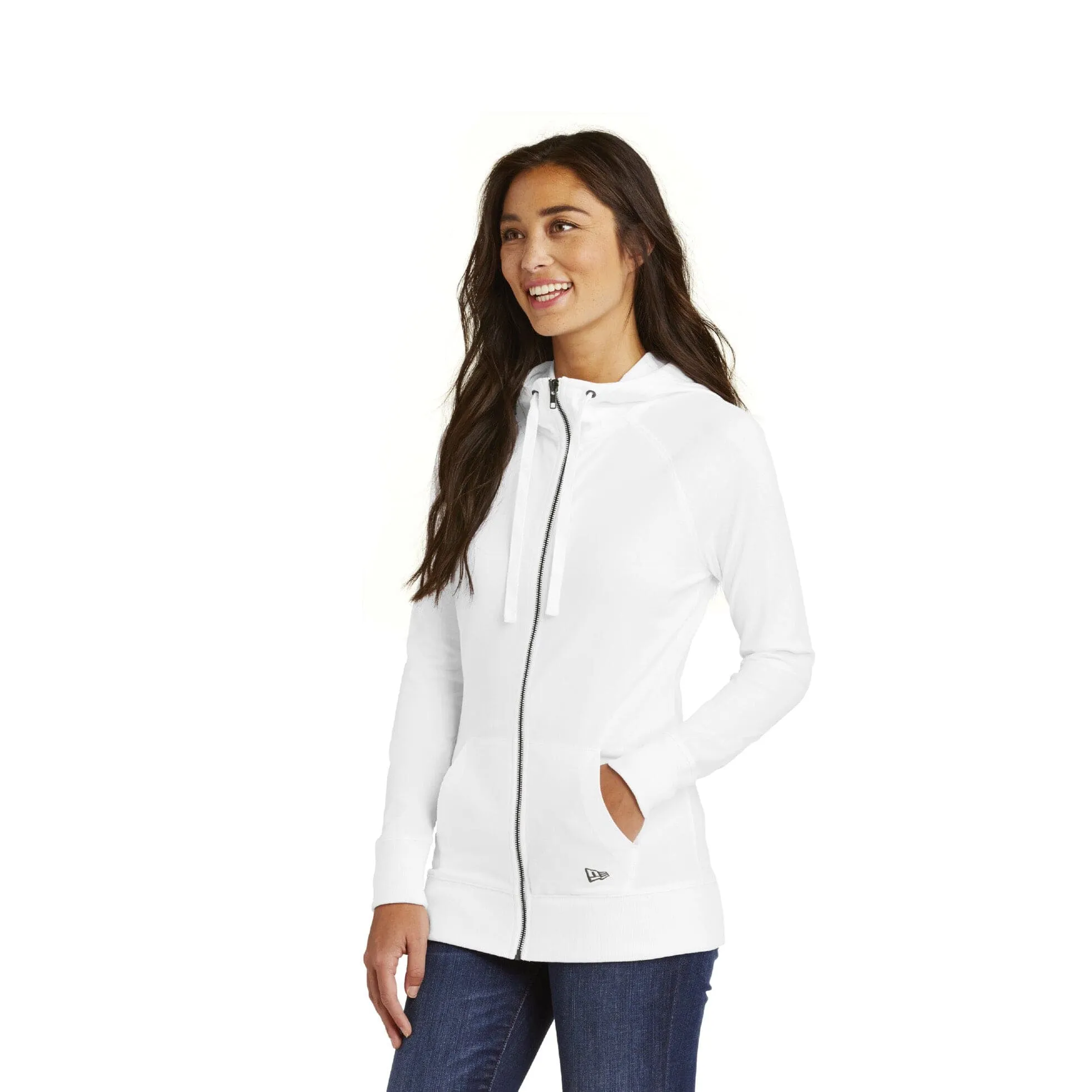 New Era Ladies Sueded Cotton Full-Zip Hoodie