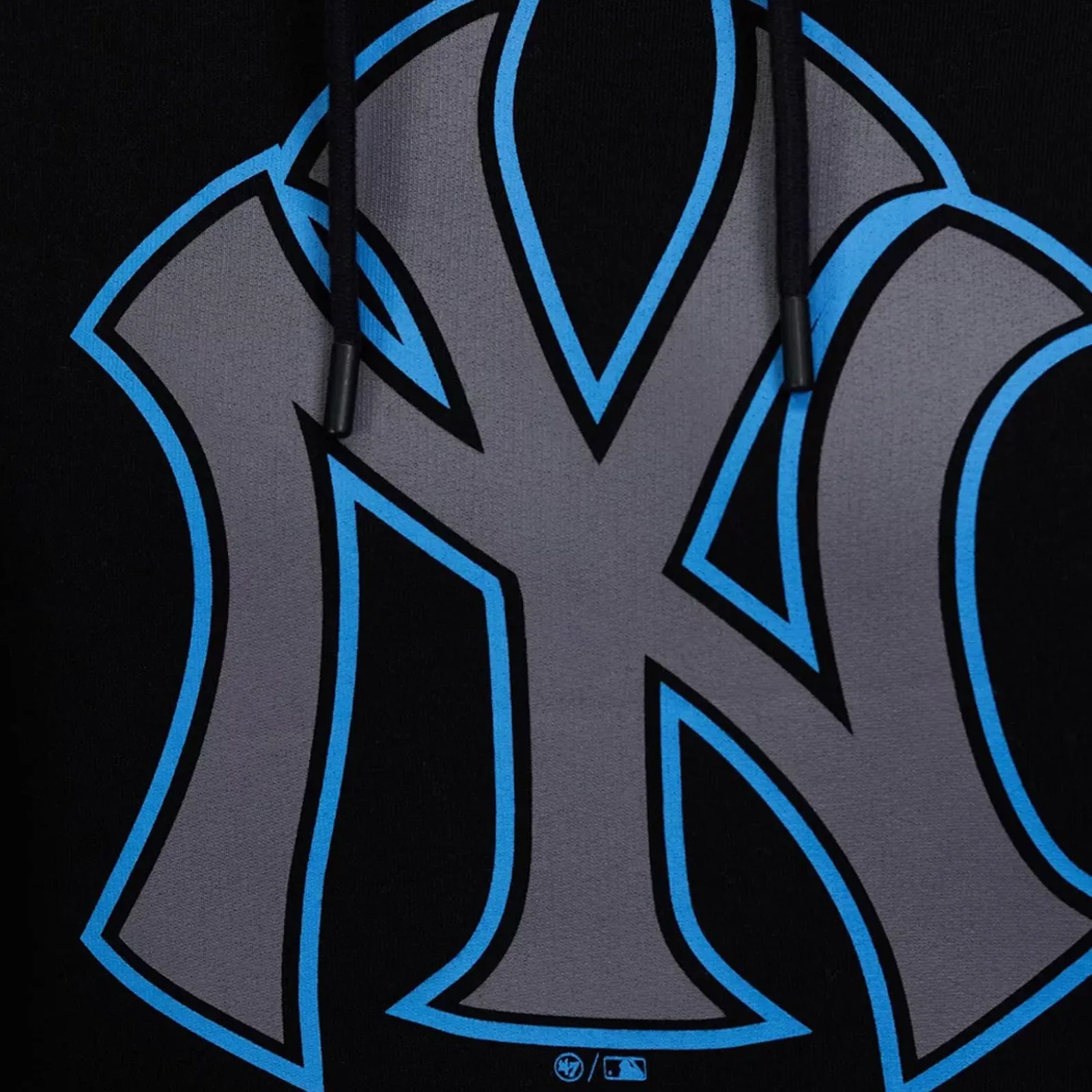 New York Yankees Men's Black Imprint BURNSIDE HOODIE MLB By 47