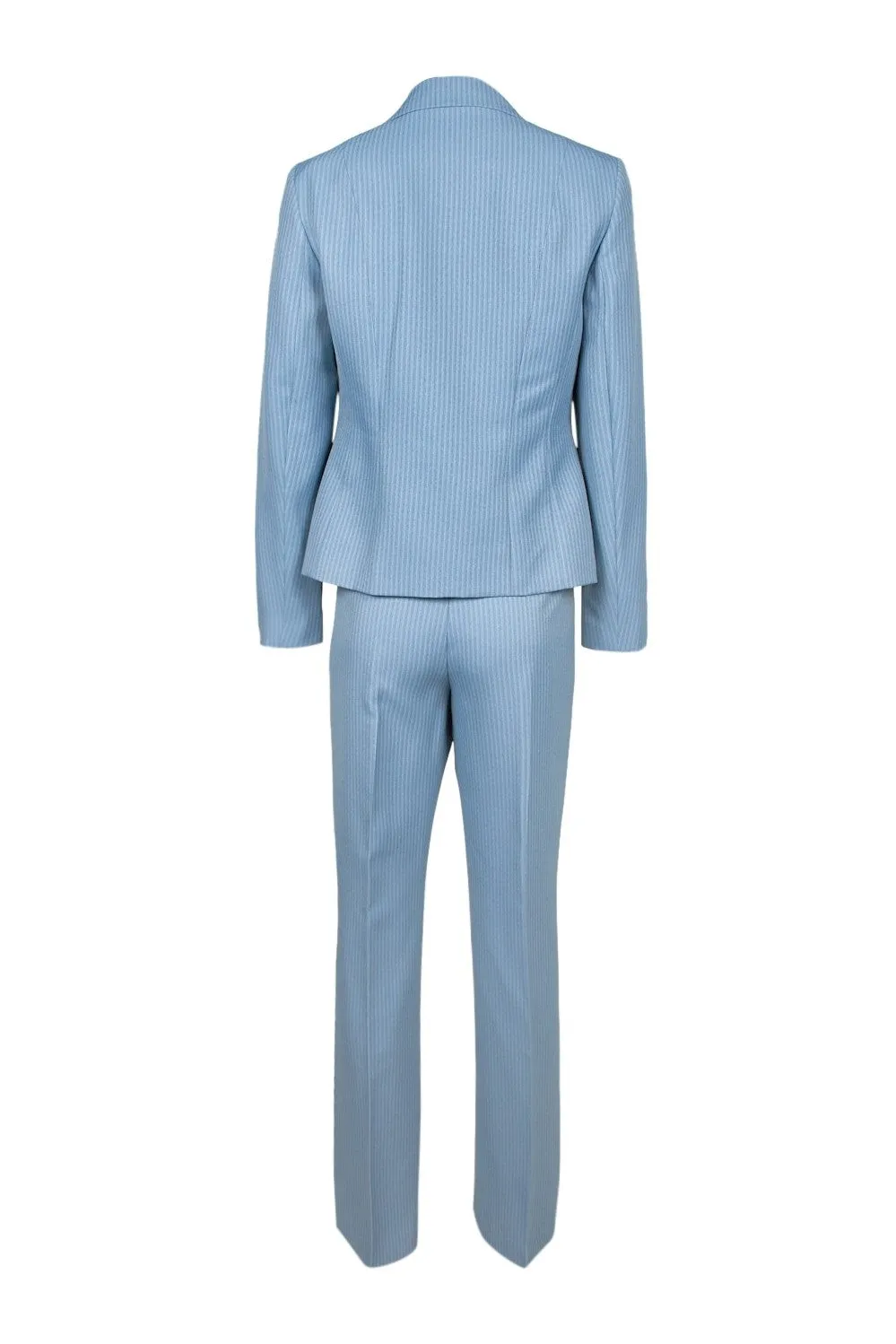 Notched Collar Two Button Long Sleeve Pants Suit