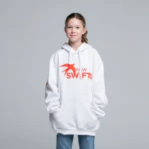 NSW Swifts Puff Print White Hoodie