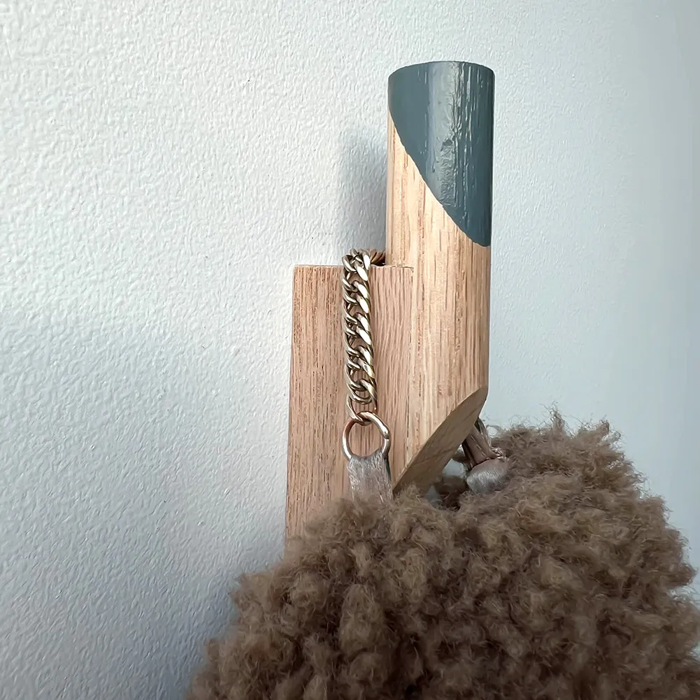 Oak wall hook