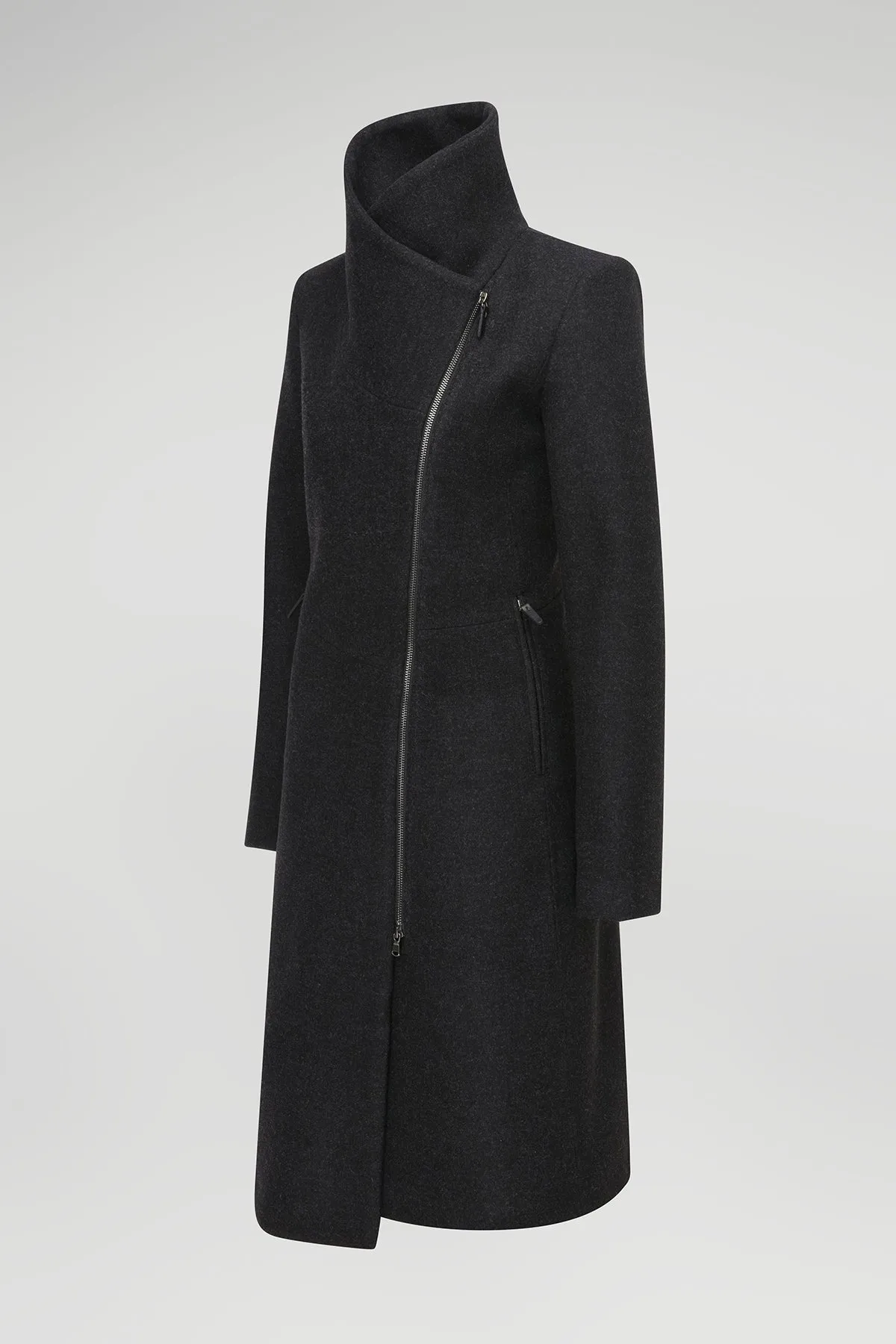 Pamelia - Anthracite Wool Coat