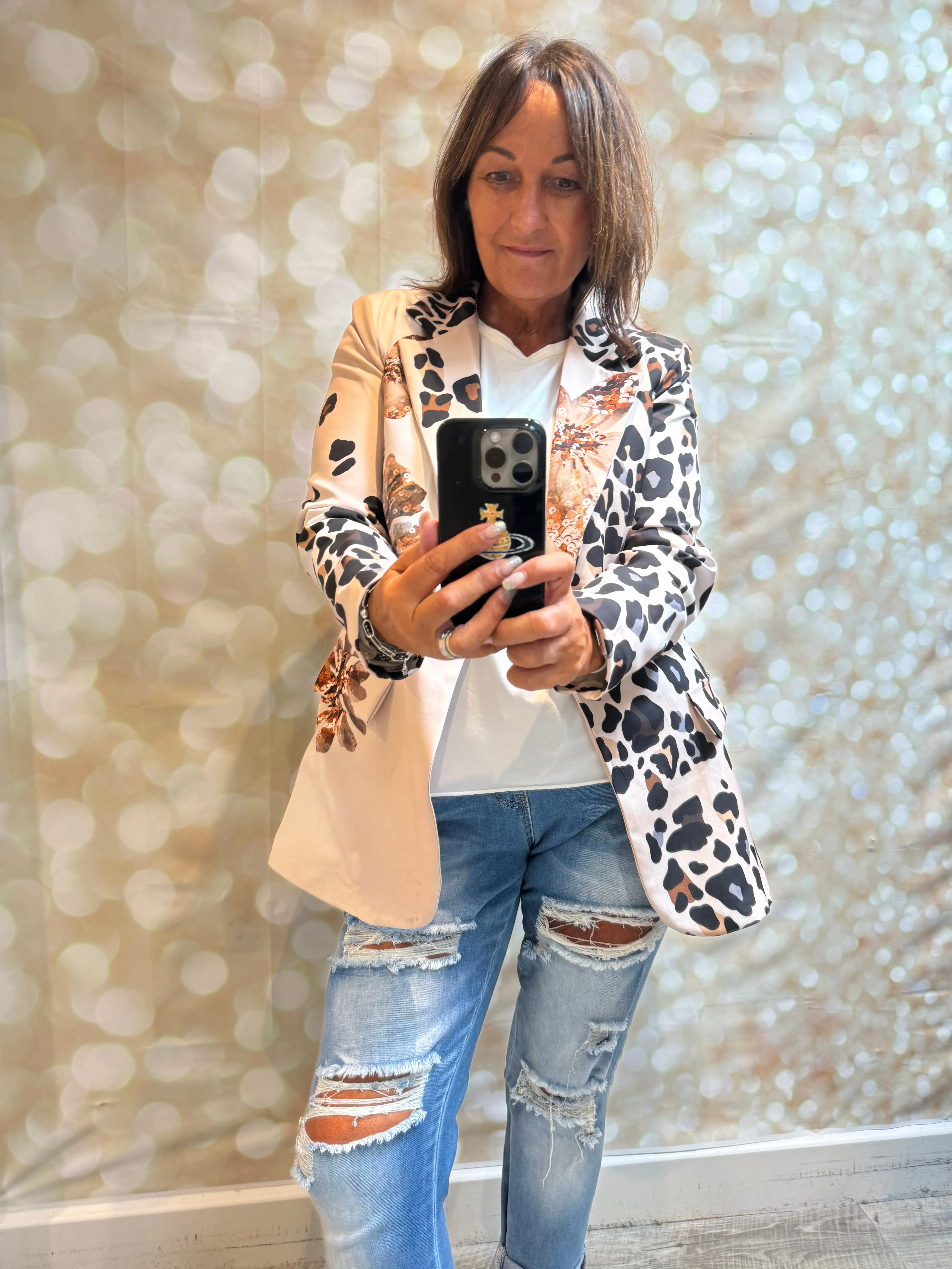 Patterned Blazer