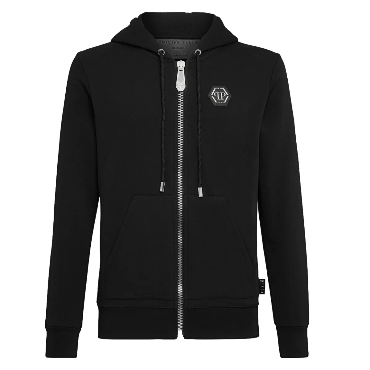 Philipp Plein Black Space Plein Hoodie Sweatjacket