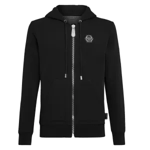 Philipp Plein Black Space Plein Hoodie Sweatjacket