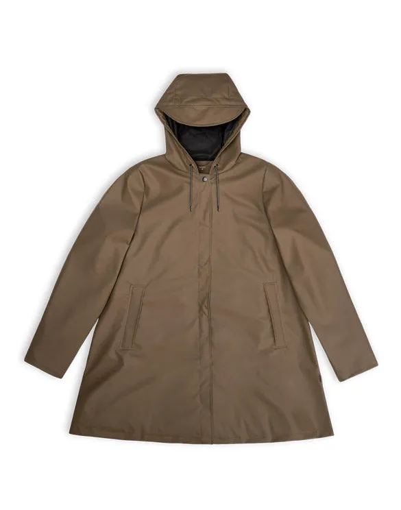 Rains - A-line Jacket - Wood