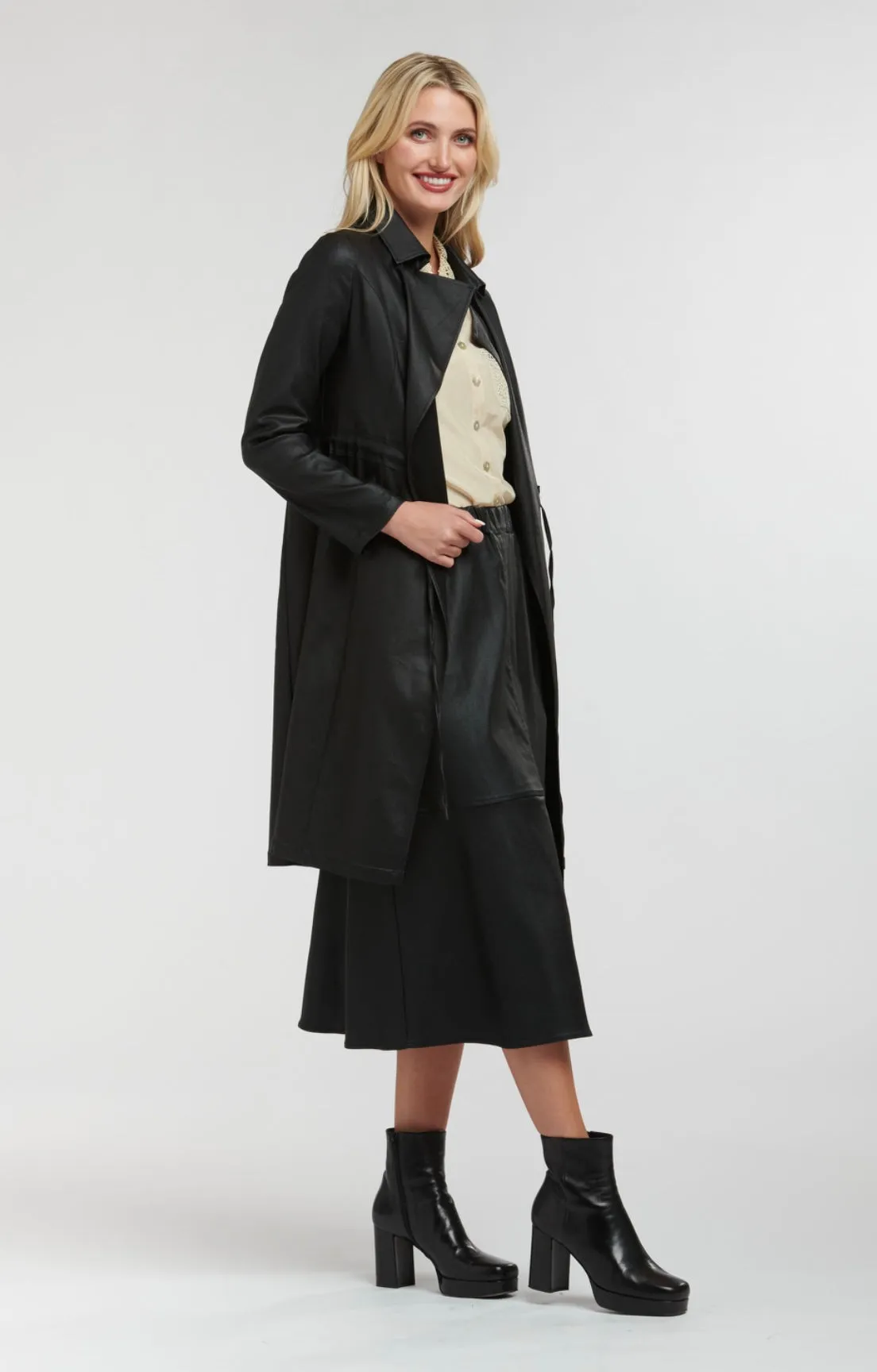 Shine Your Way Trench Black