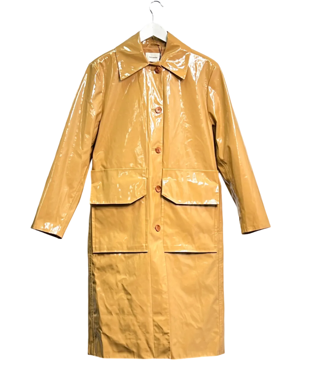 Size XS - Holzweiler Beige Sense Patent Coat