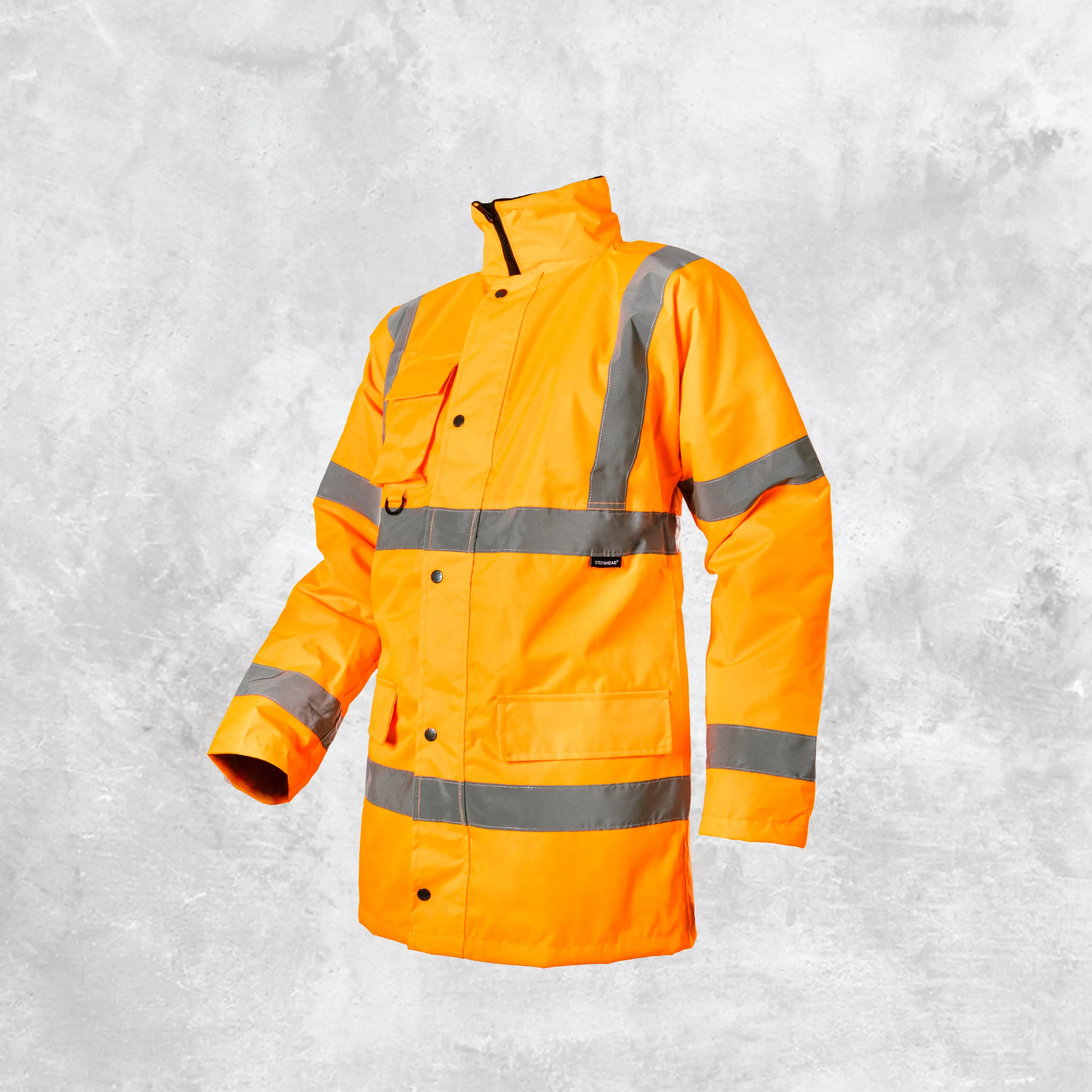 Step Ahead Hi Visibility Orange Parka Jacket