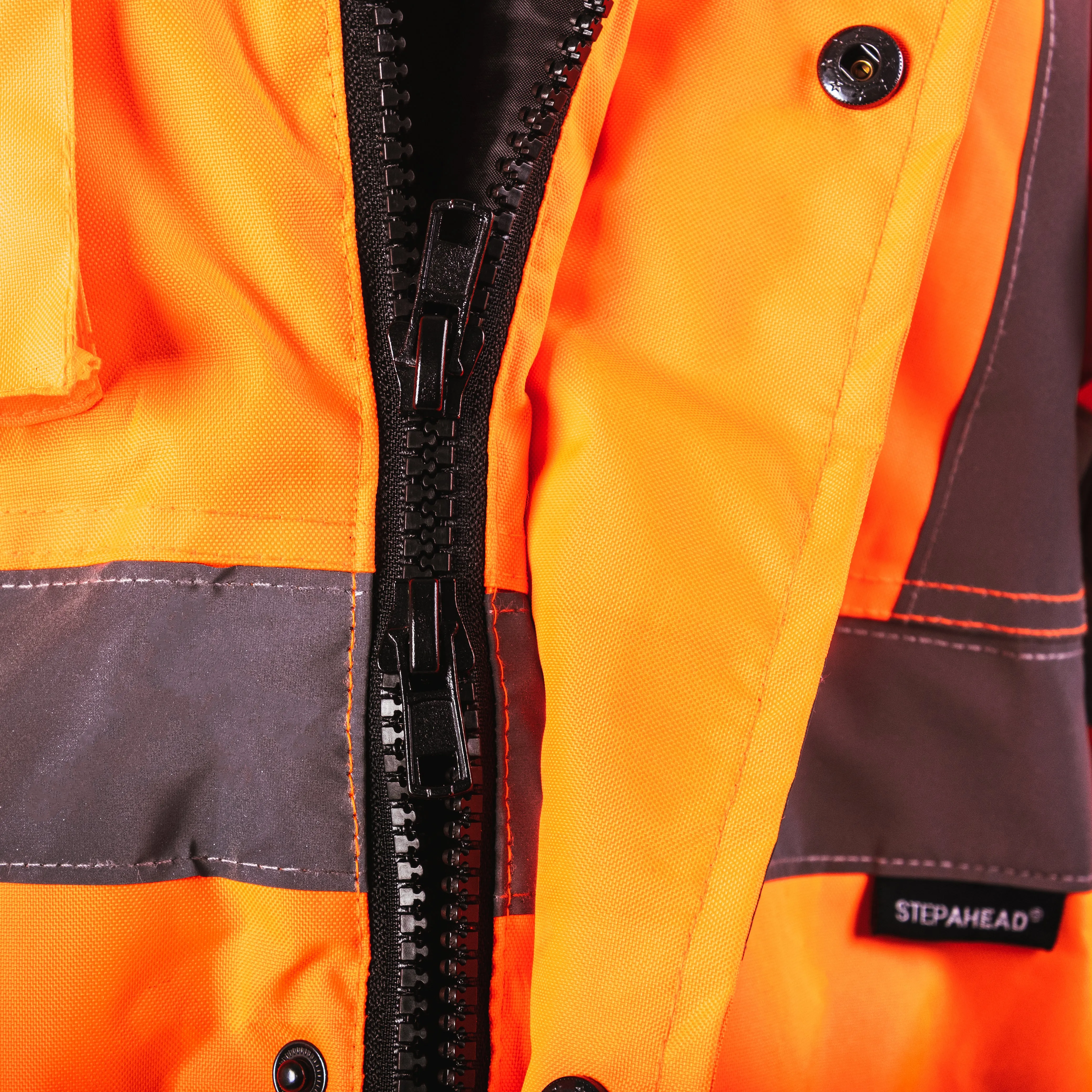 Step Ahead Hi Visibility Orange Parka Jacket