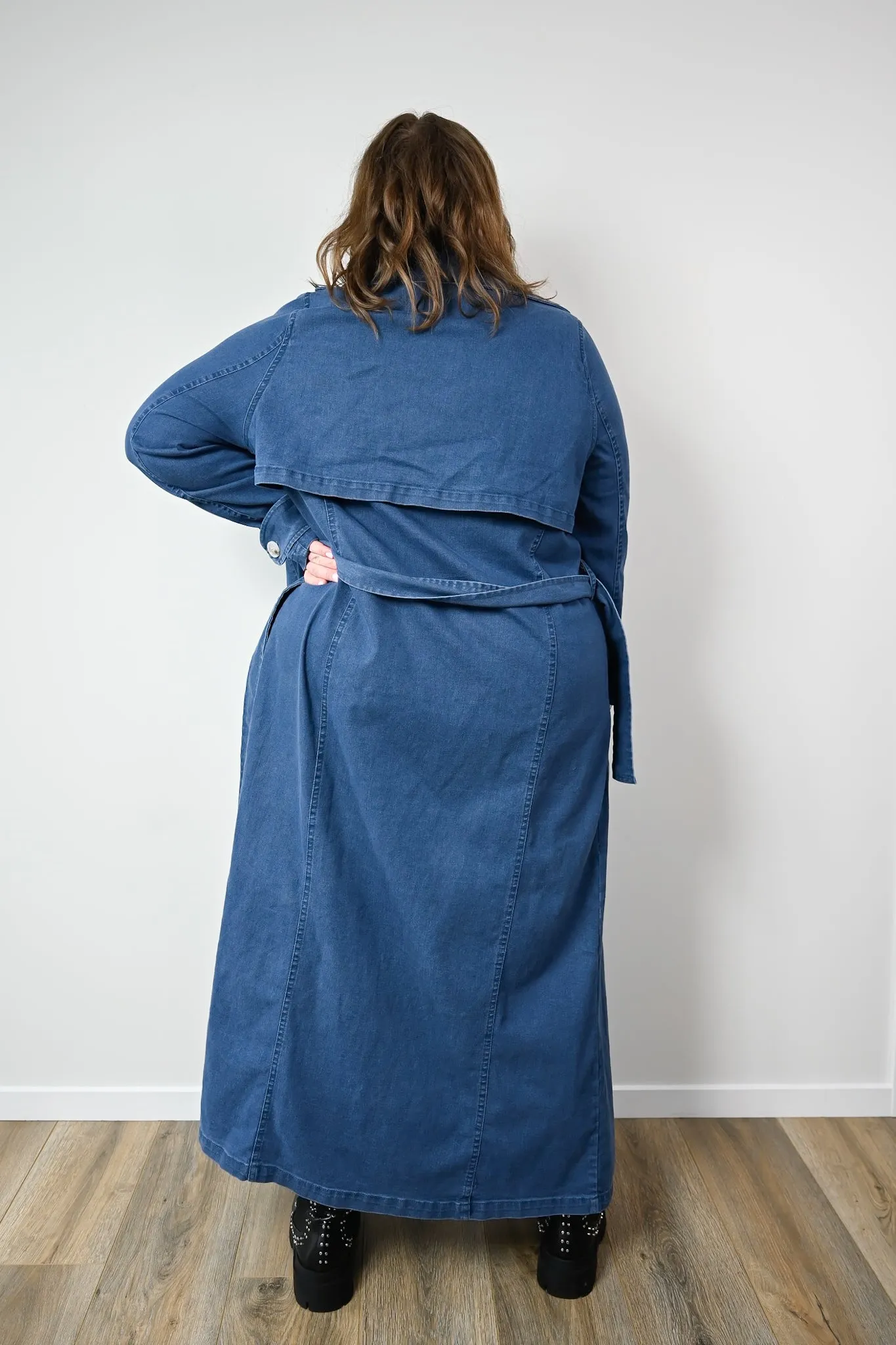 Sydney Denim trench - dark blue - PRE ORDER