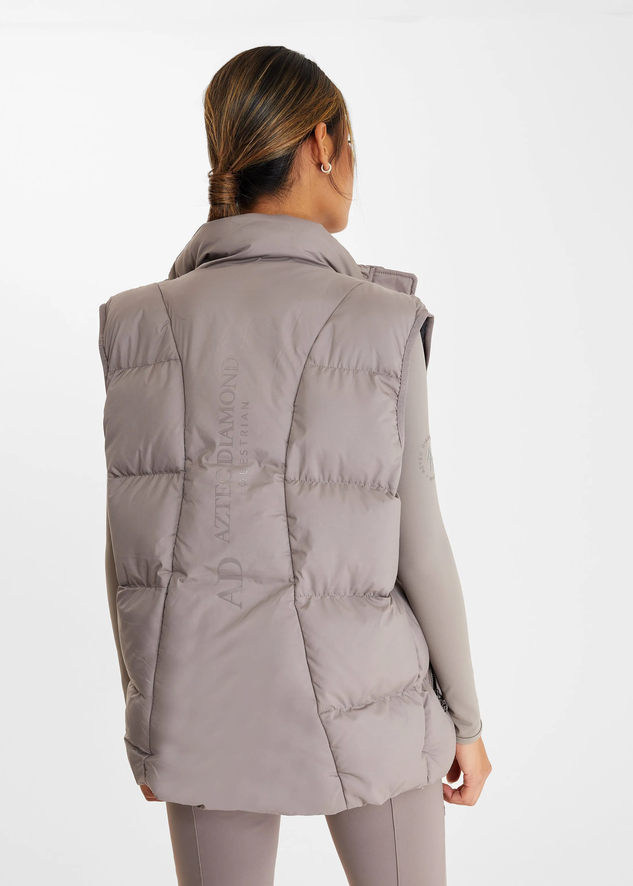 Taupe Puffer Gilet