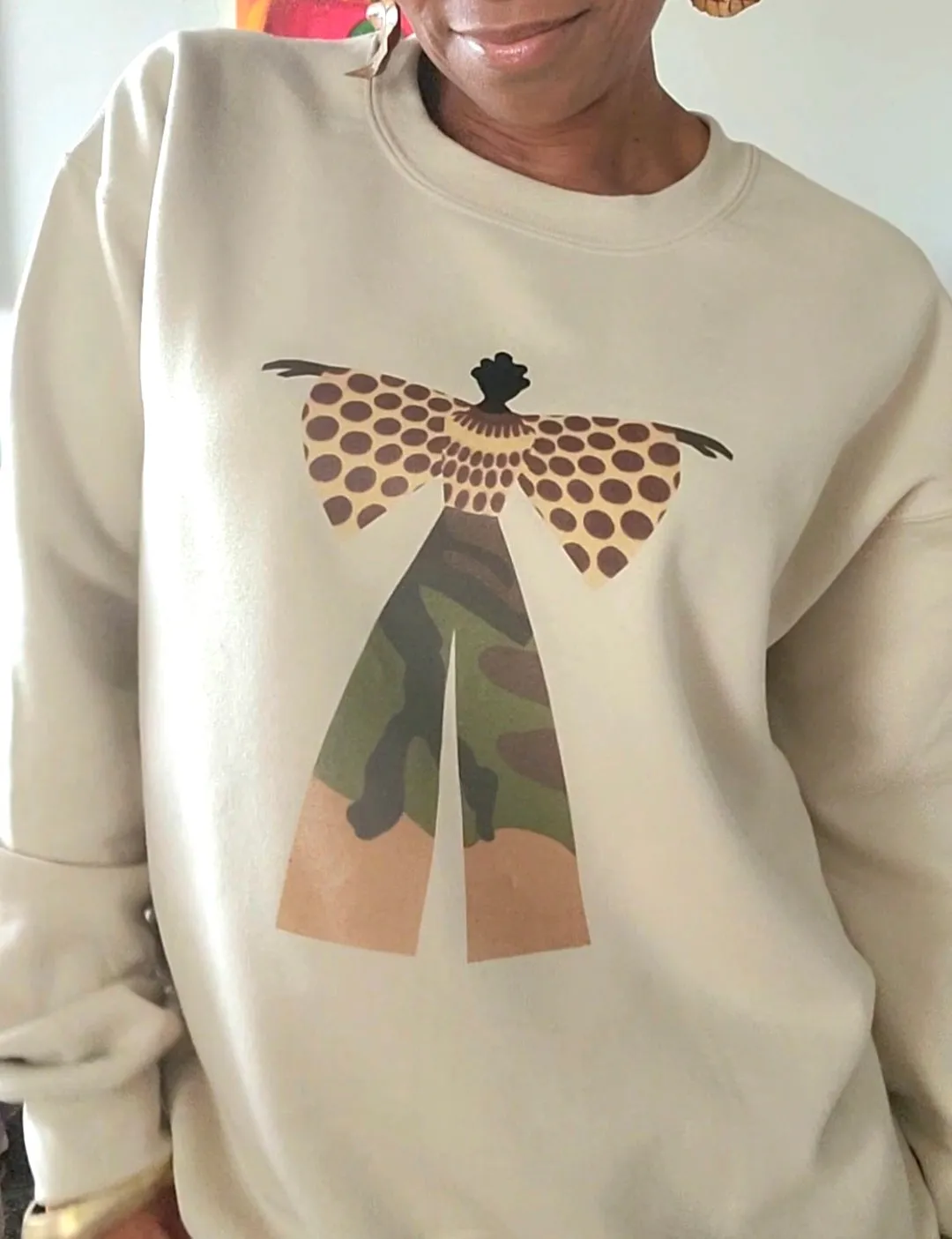 The Bantu Crewneck Sweatshirt in Sand