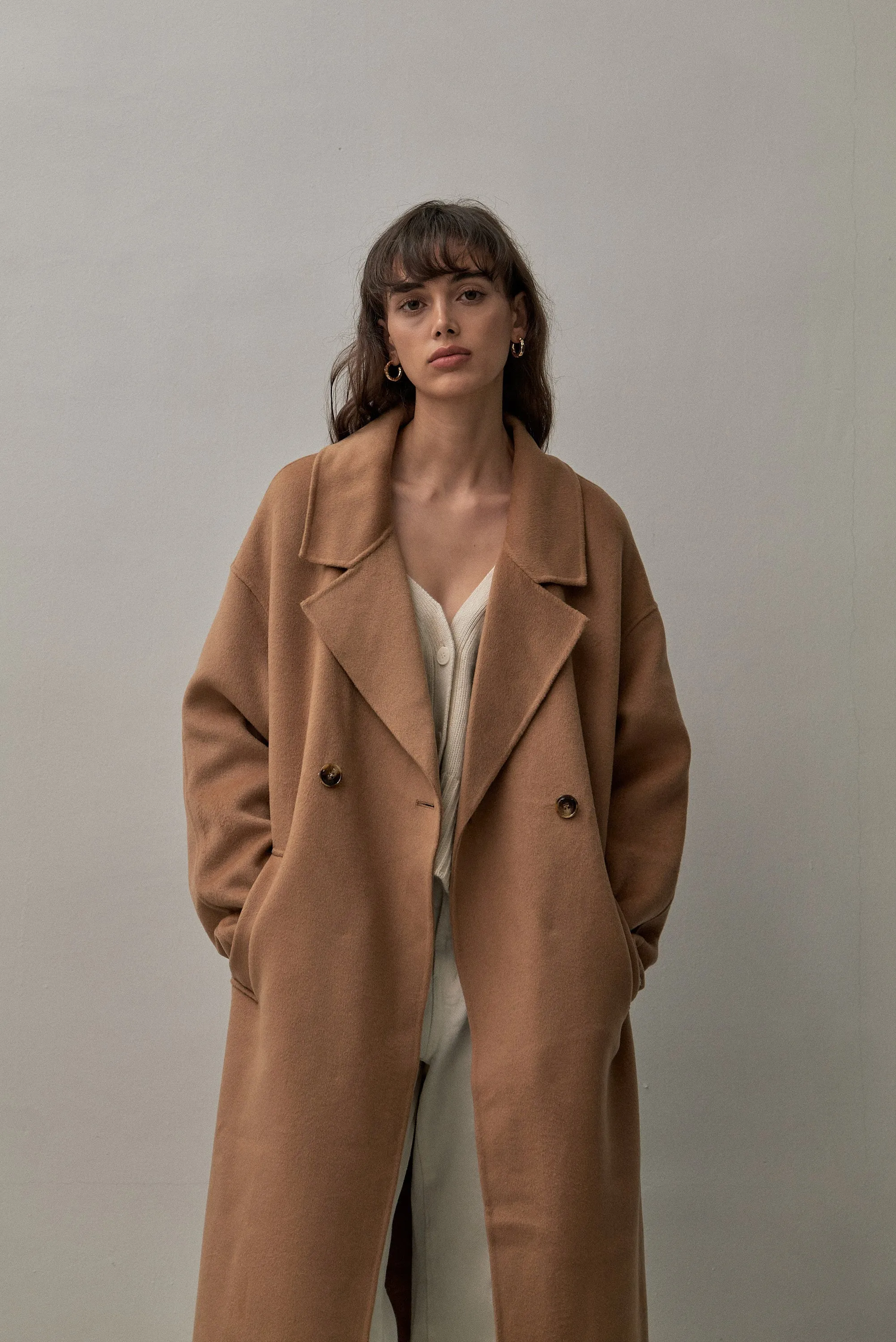 THE LONDON COAT - CAMEL 90/10