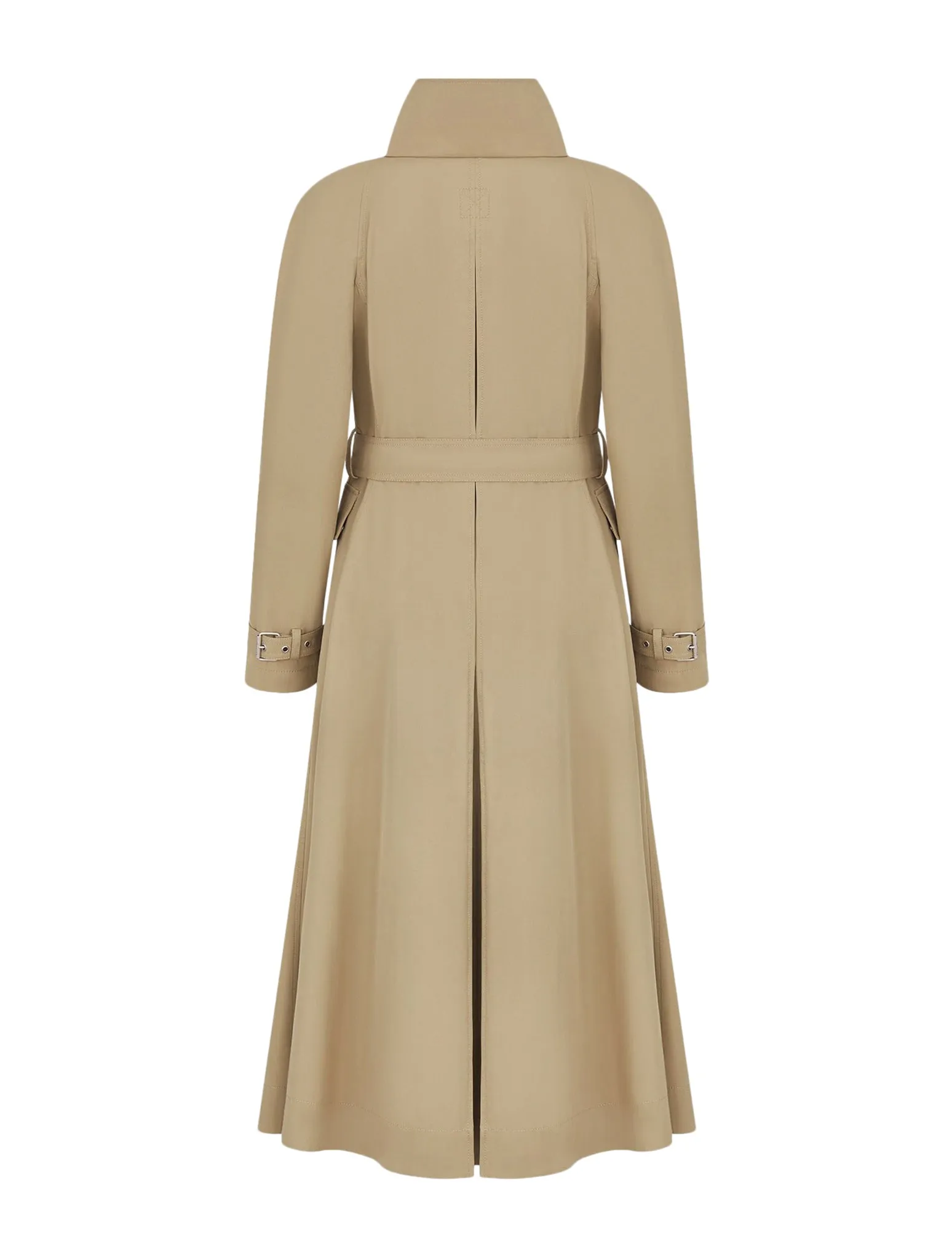 trench coat in beige cotton Gabardine