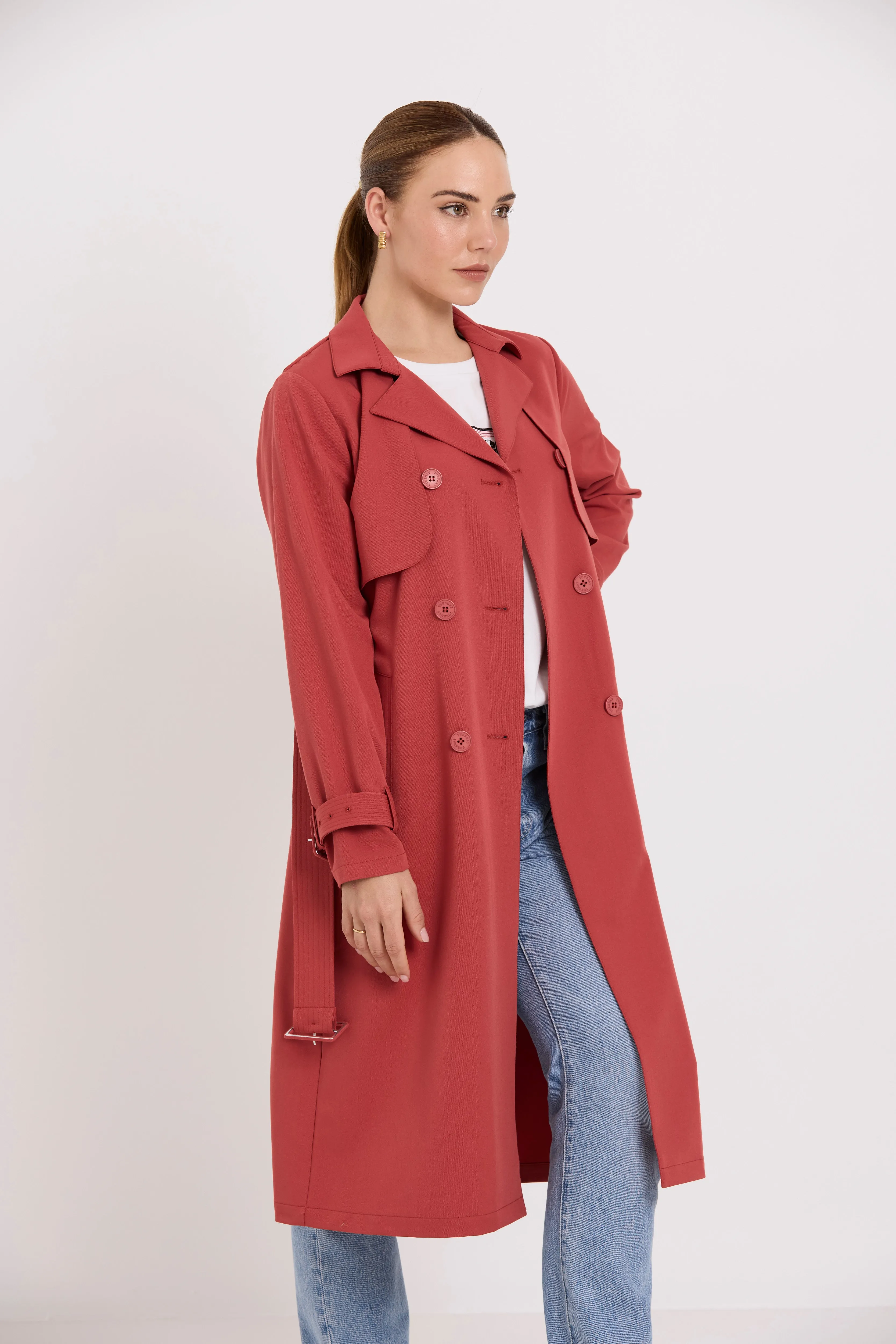 Trench Coat | Rust