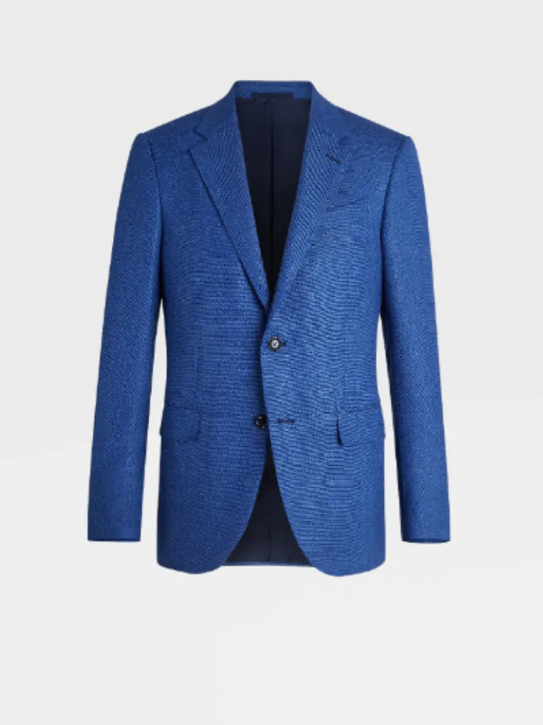 Trofeo Wool Milano Jacket | Medium Blue