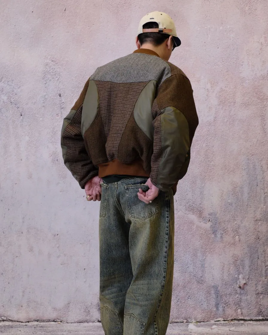 Tweed Spliced Air Force Jacket