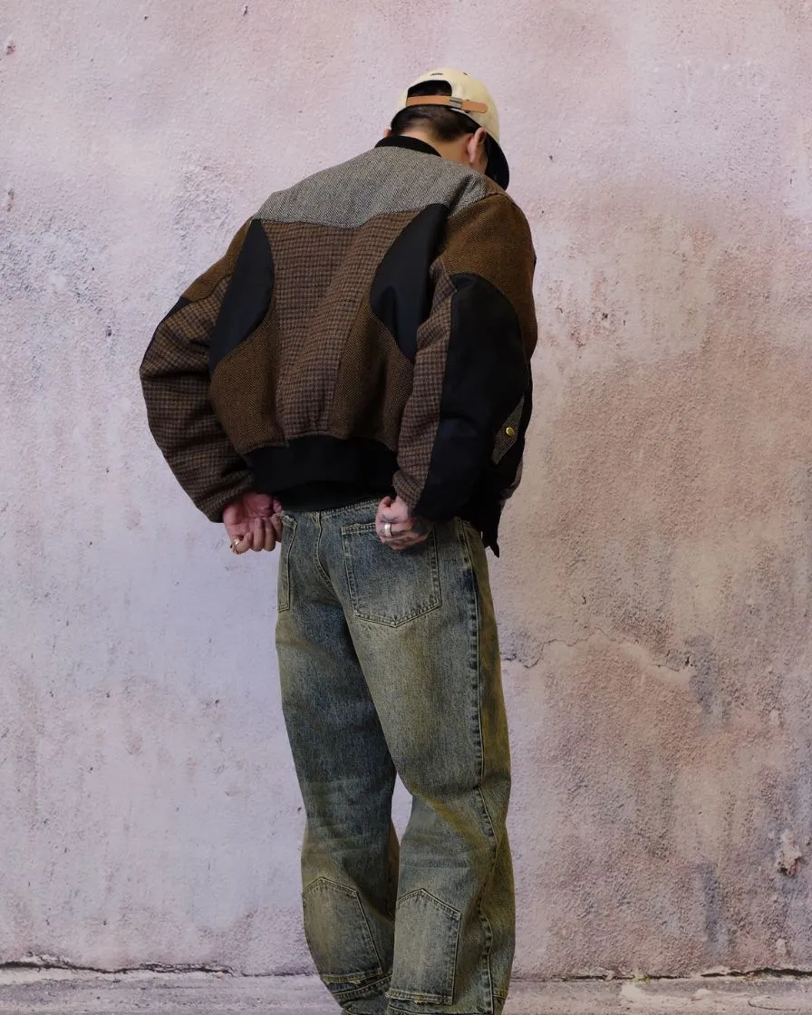 Tweed Spliced Air Force Jacket