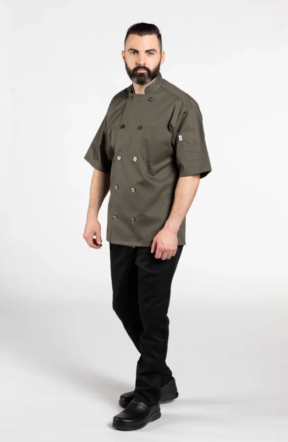 Uncommon Threads 0415 Short Sleeve Chef Coat