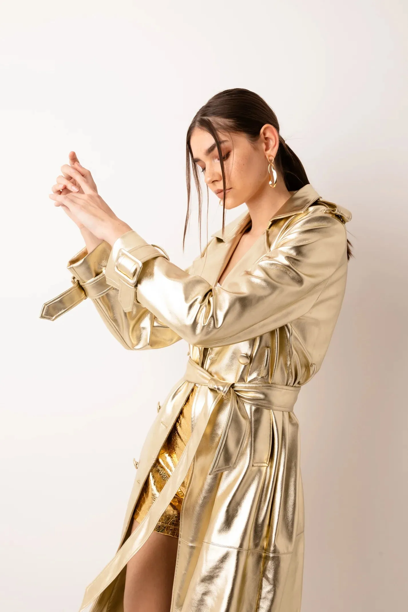 Val Trench Coat - Golden