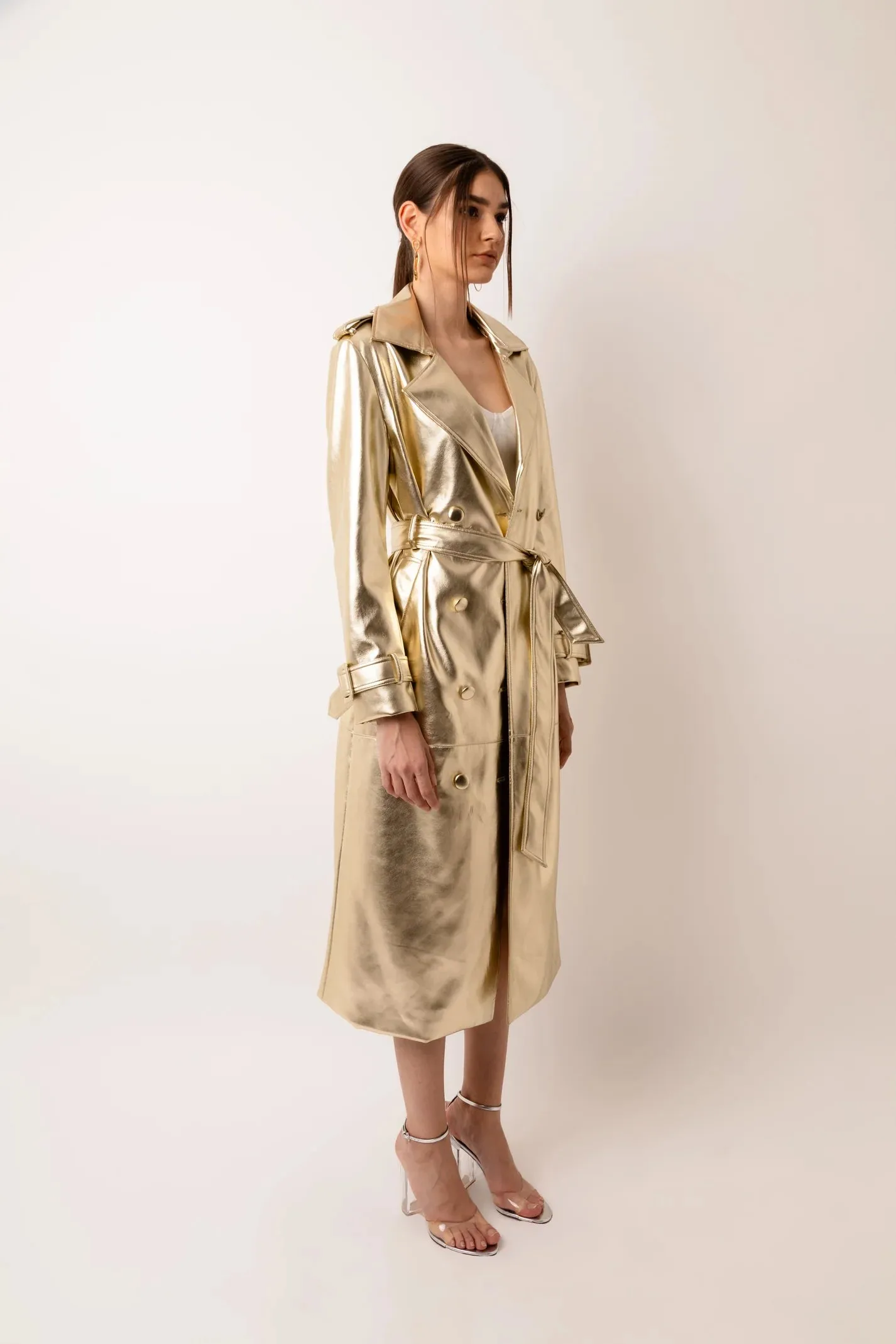 Val Trench Coat - Golden