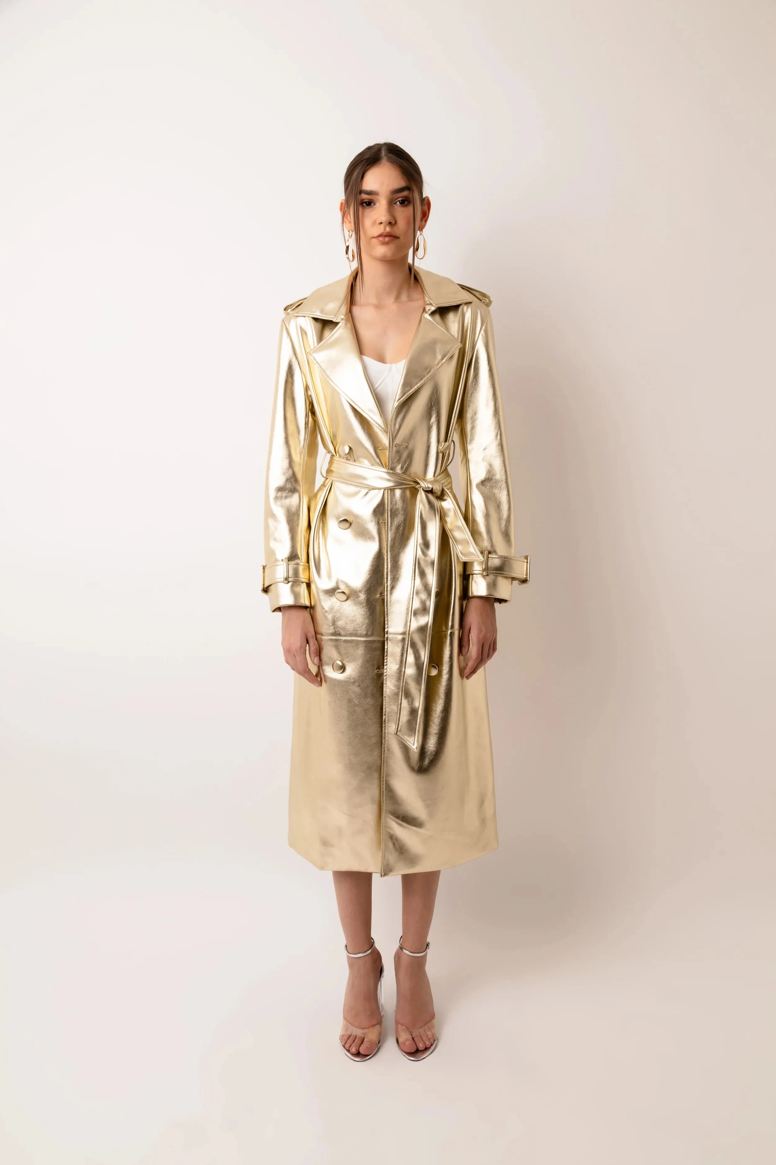 Val Trench Coat - Golden