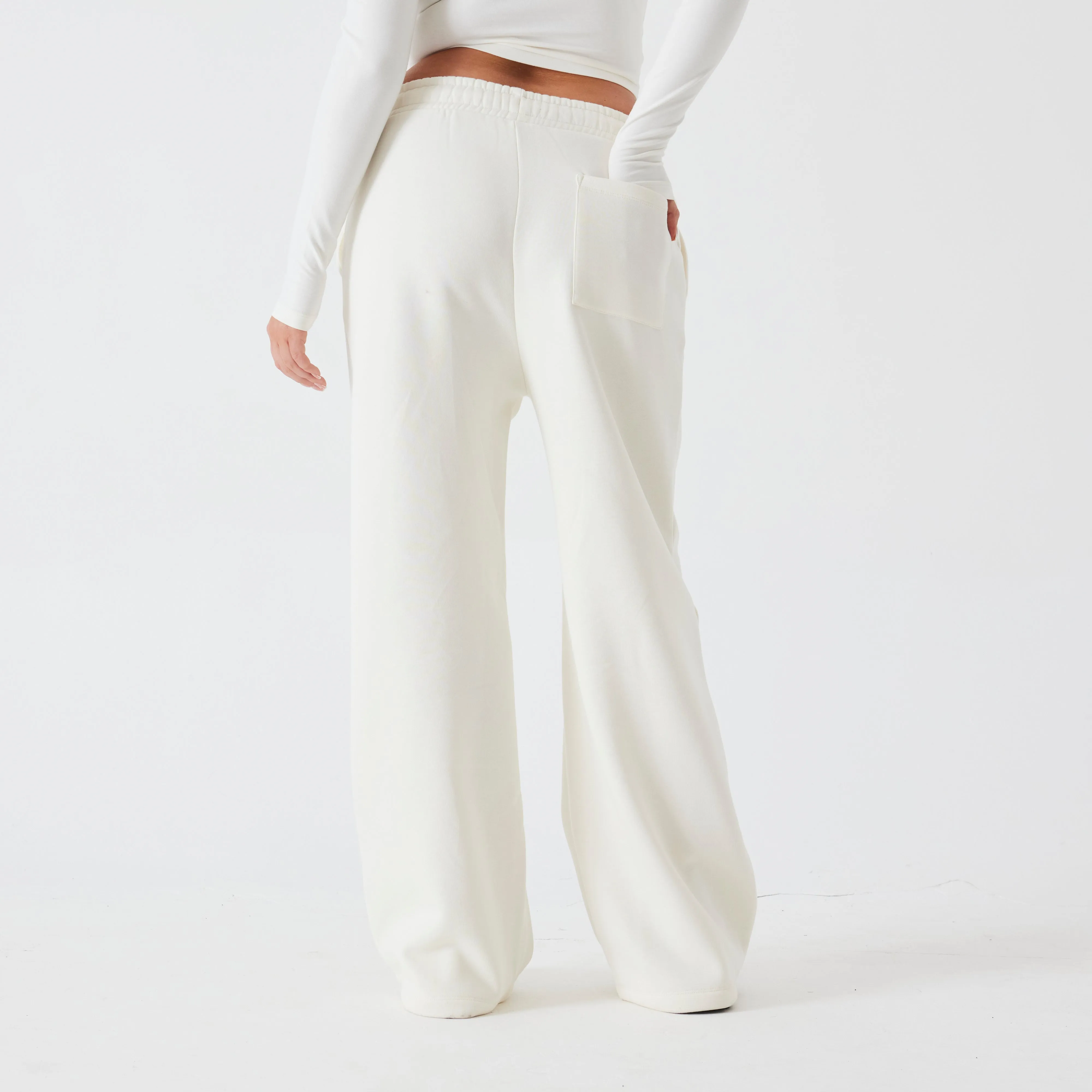 Vanquish Athletics Club Marshmallow Wide Leg Sweatpants