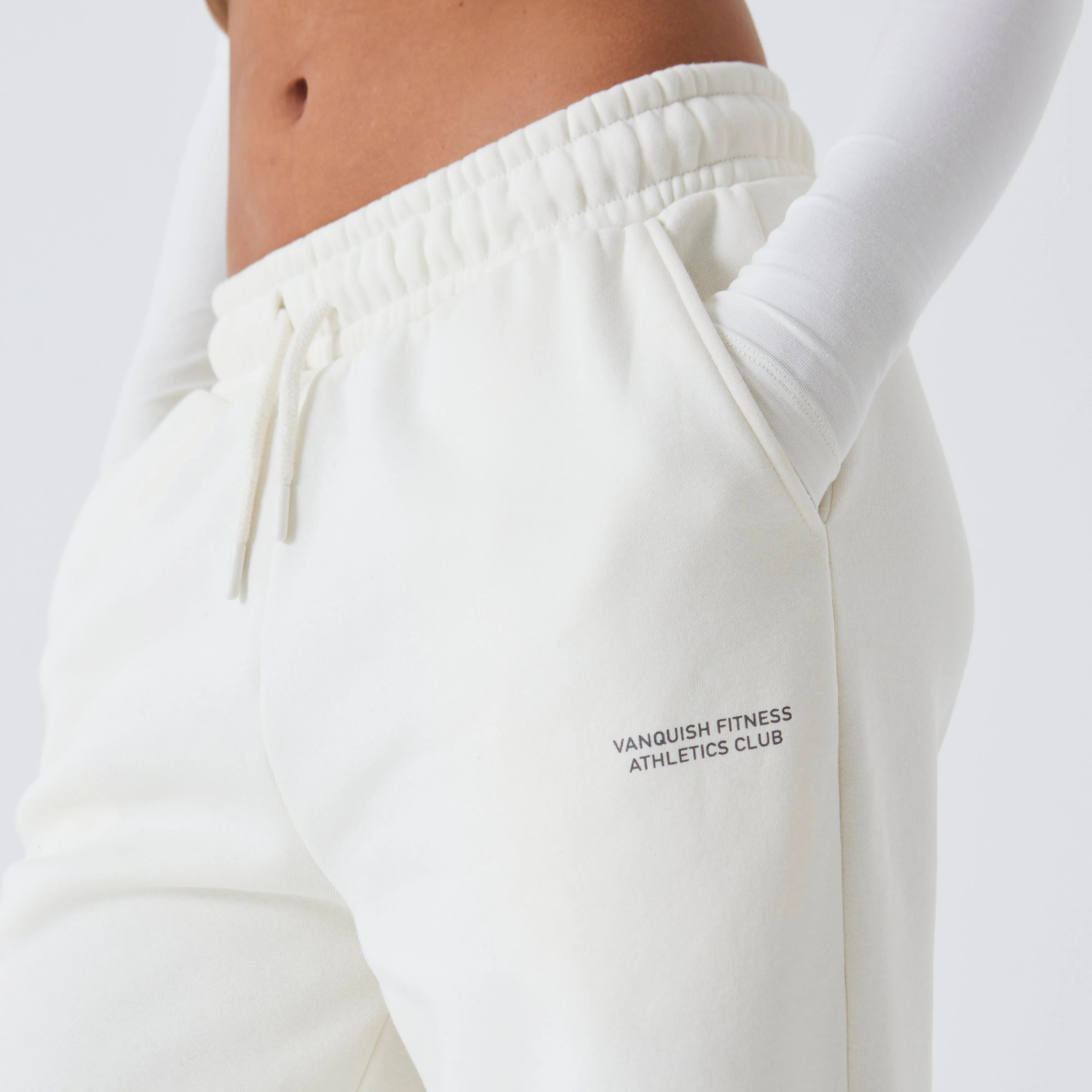 Vanquish Athletics Club Marshmallow Wide Leg Sweatpants