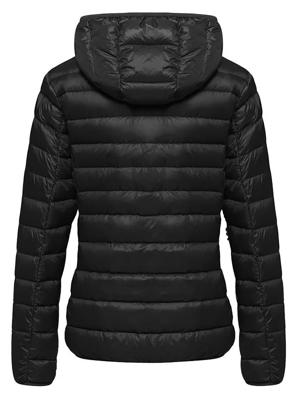 Women's Packable Down Jacket Ultra Lightweight Puffer Coat Short With Hood ThermoLite I