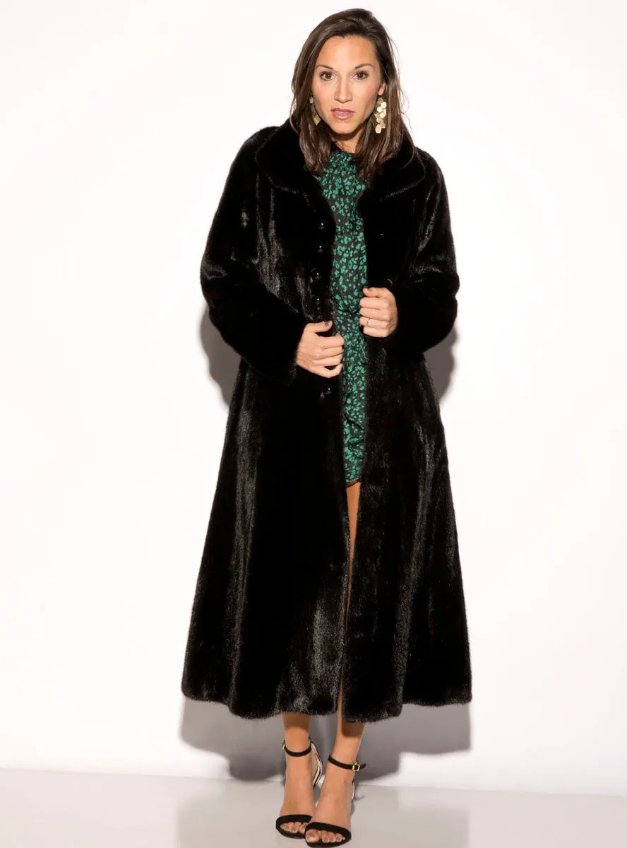 Women's Ranch SAGA Mink Fur Swing Coat