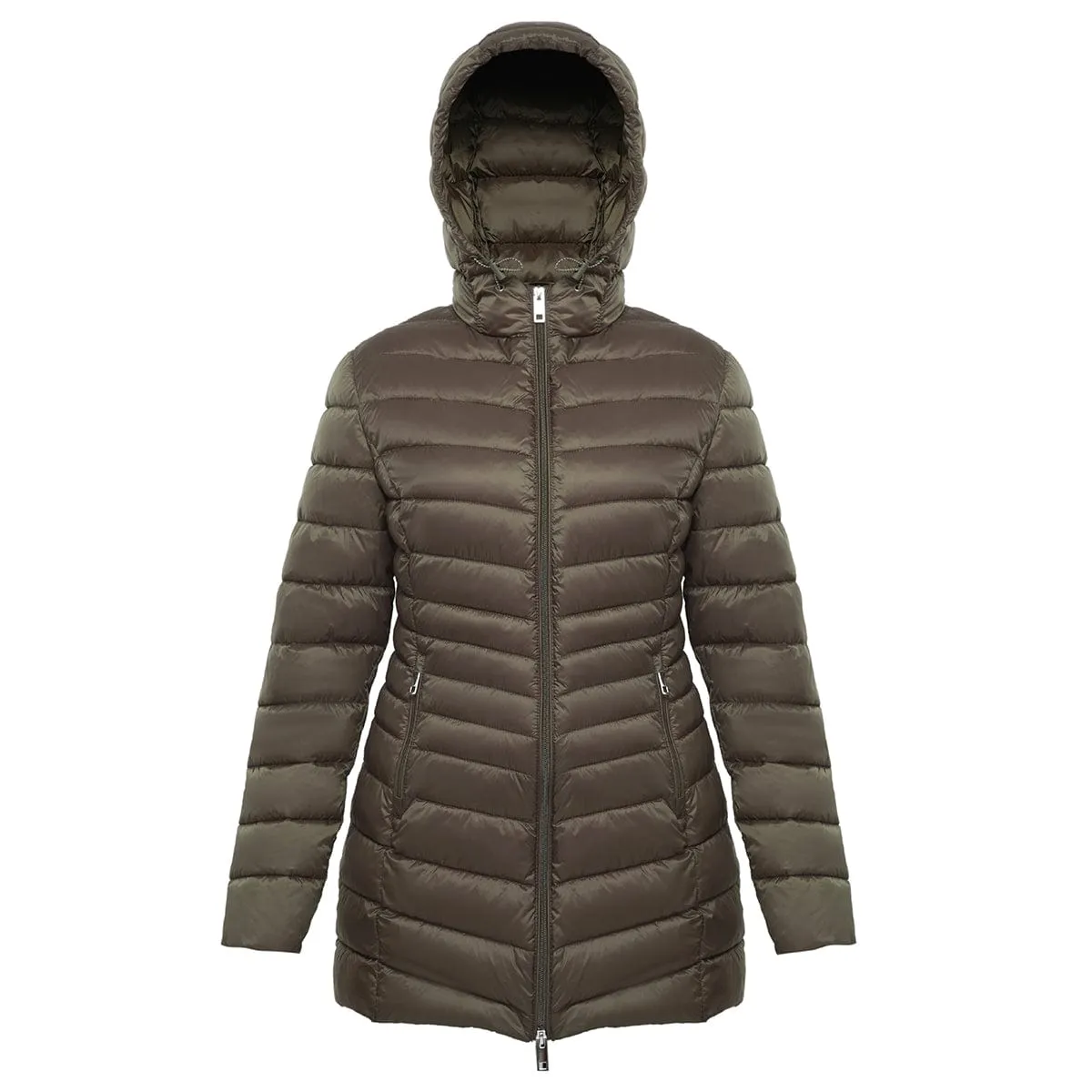 Women's Ultra Light Packable Long Puffer Jacket