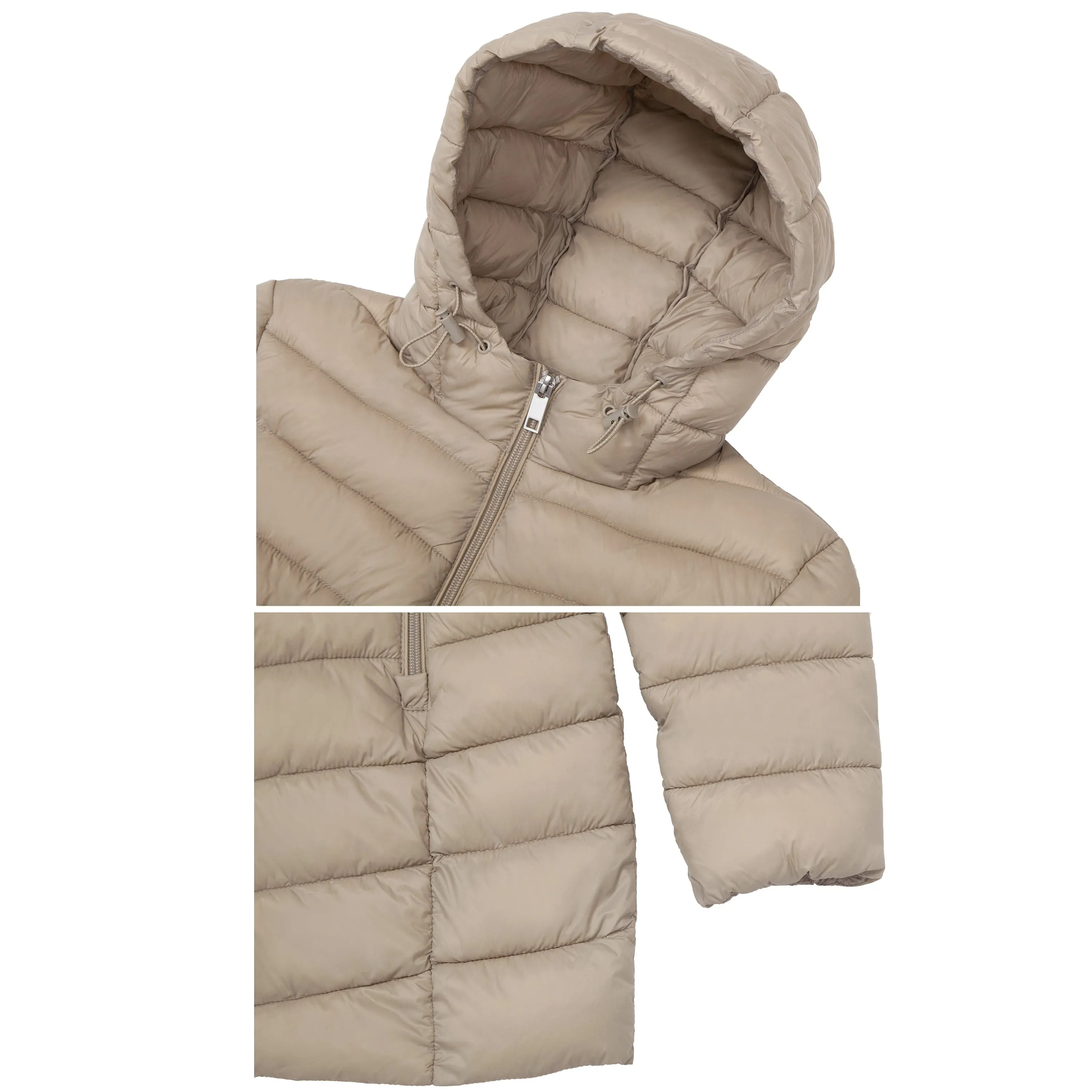 Women's Ultra Light Packable Long Puffer Jacket