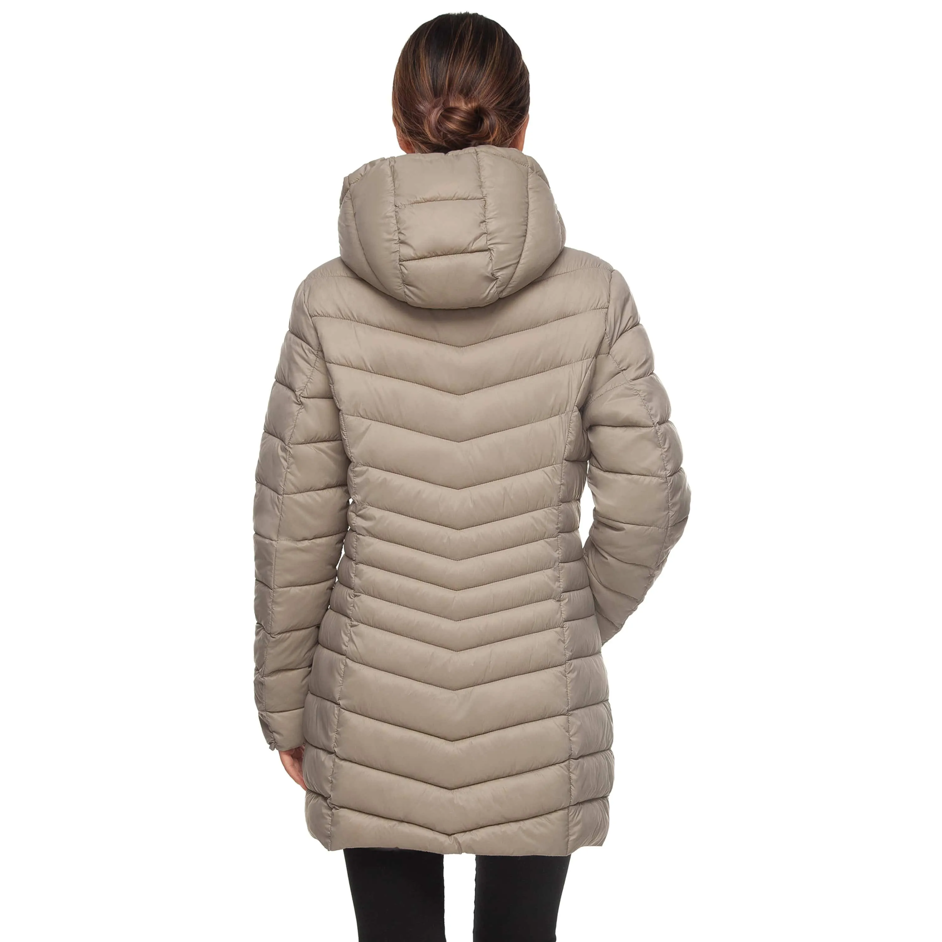 Women's Ultra Light Packable Long Puffer Jacket