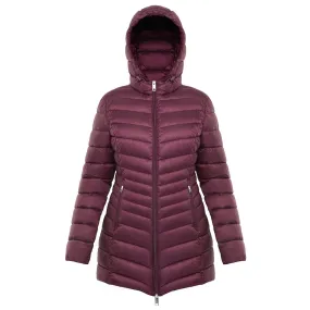 Women's Ultra Light Packable Long Puffer Jacket