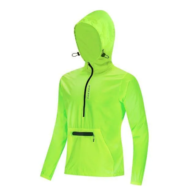 WOSAWE Windproof Cycling Jackets Hooded Men Riding Waterproof Cycle Clothing