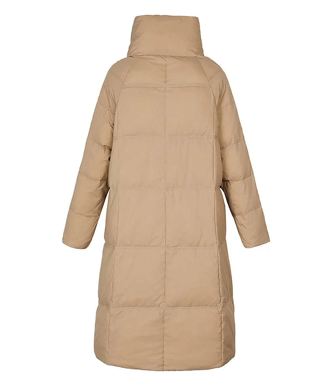 Zip Down Puffer Midi Coat